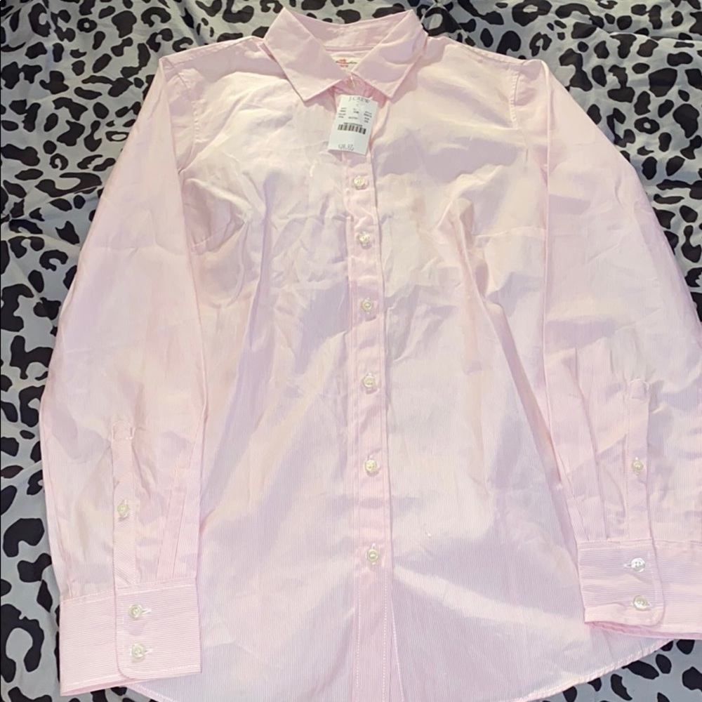 NEW J CREW LONG SLEEVE BUTTON UP SHIRT.